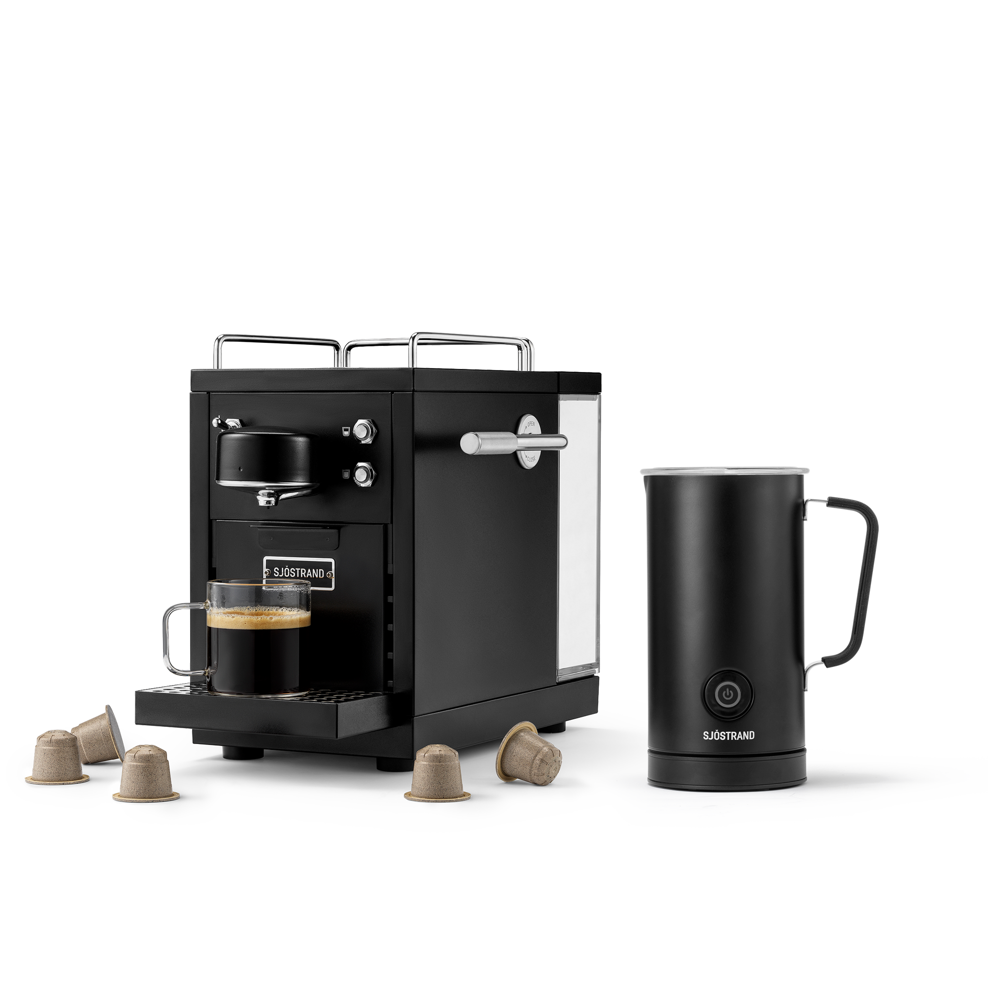 The Original 2 & Milk Frother Matt Svart | Sjöstrand Coffee