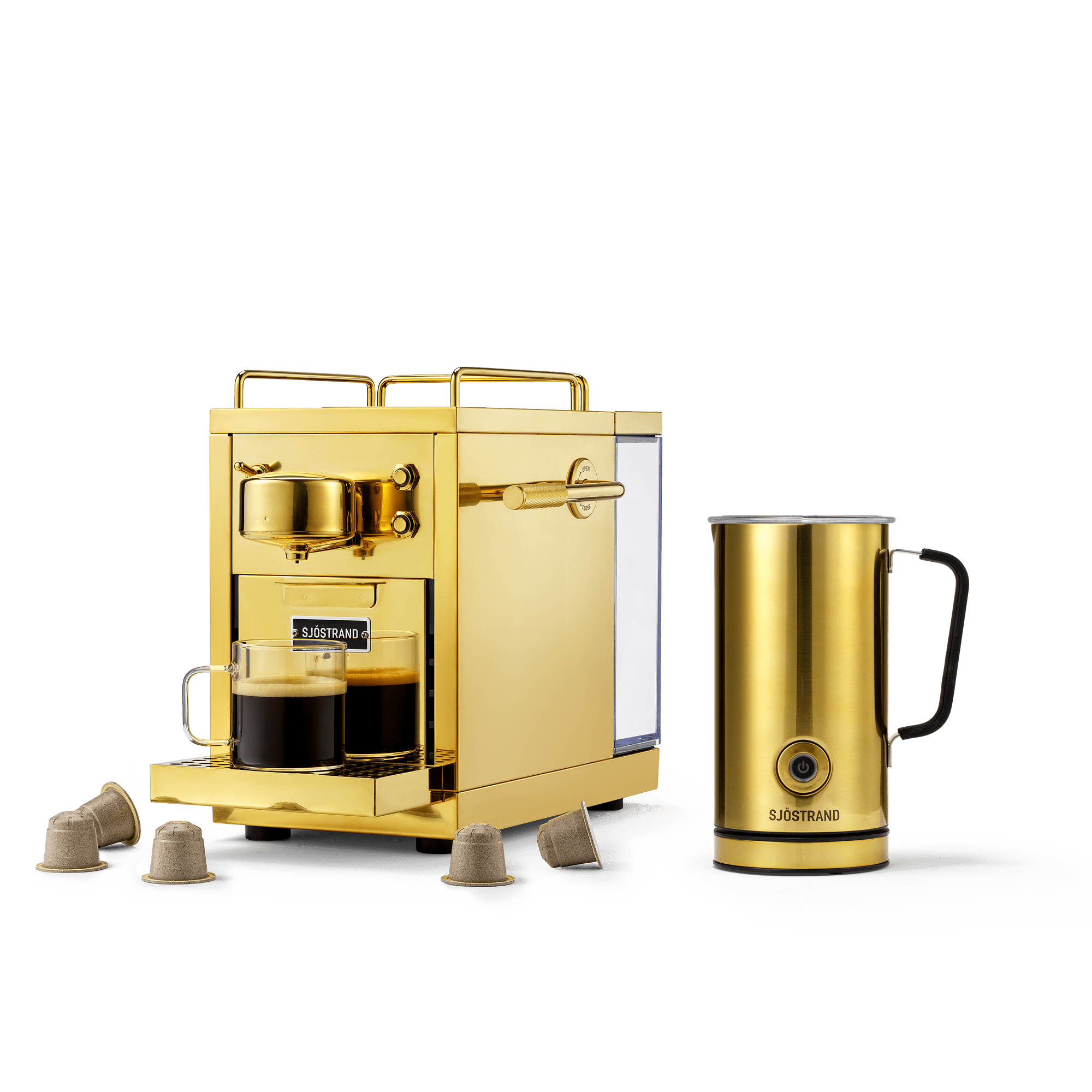 Original 2.0 & Milk Frother | Brass | Sjöstrand
