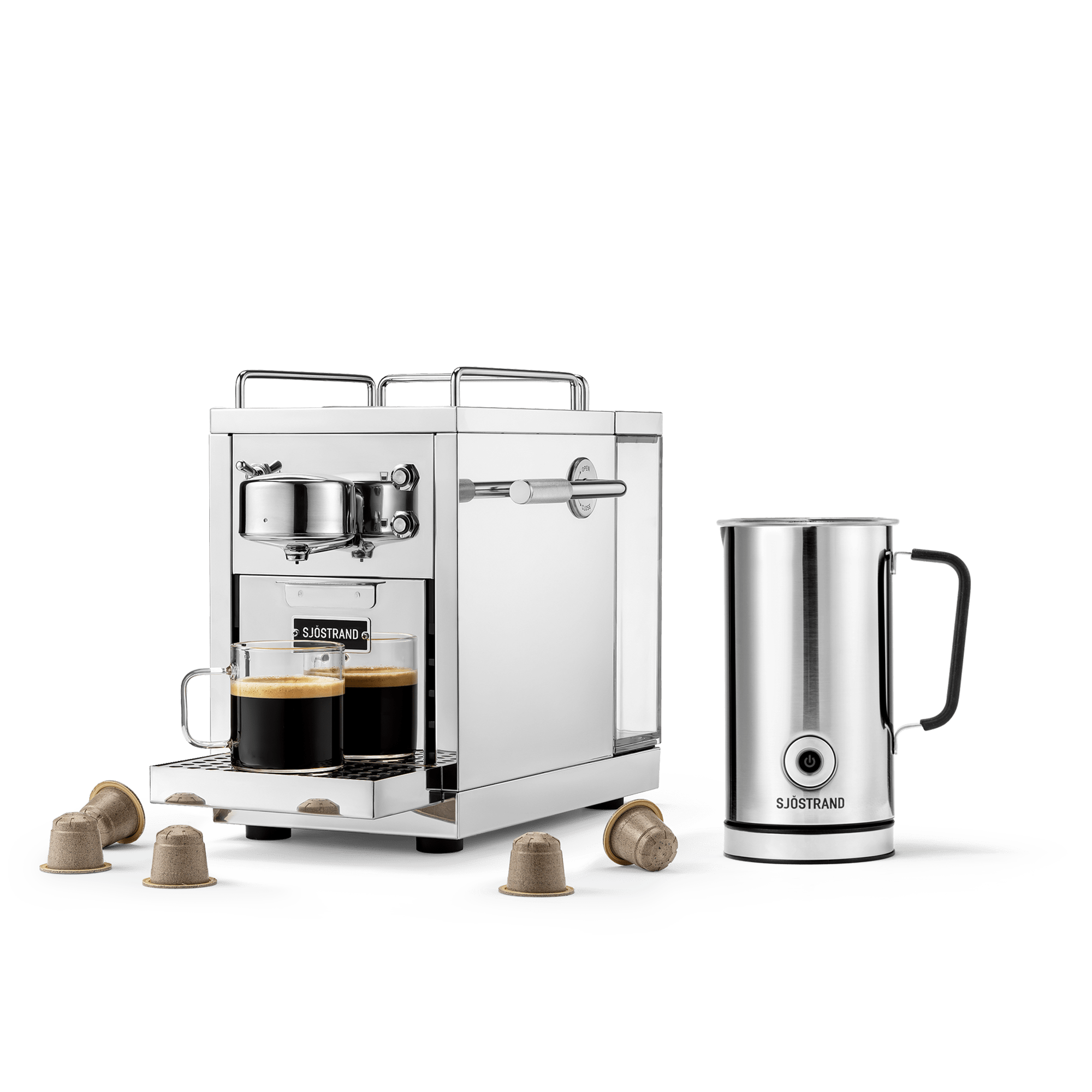 Original 2.0 & Milk Frother | Steel | Sjöstrand