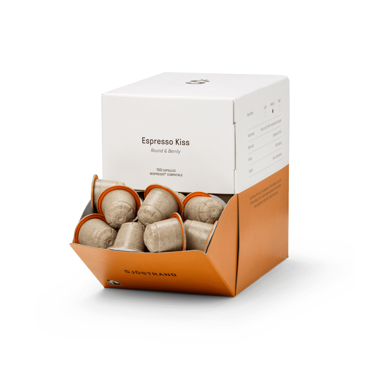 Bulk box of Espresso Kiss coffee capsules by Sjöstrand image