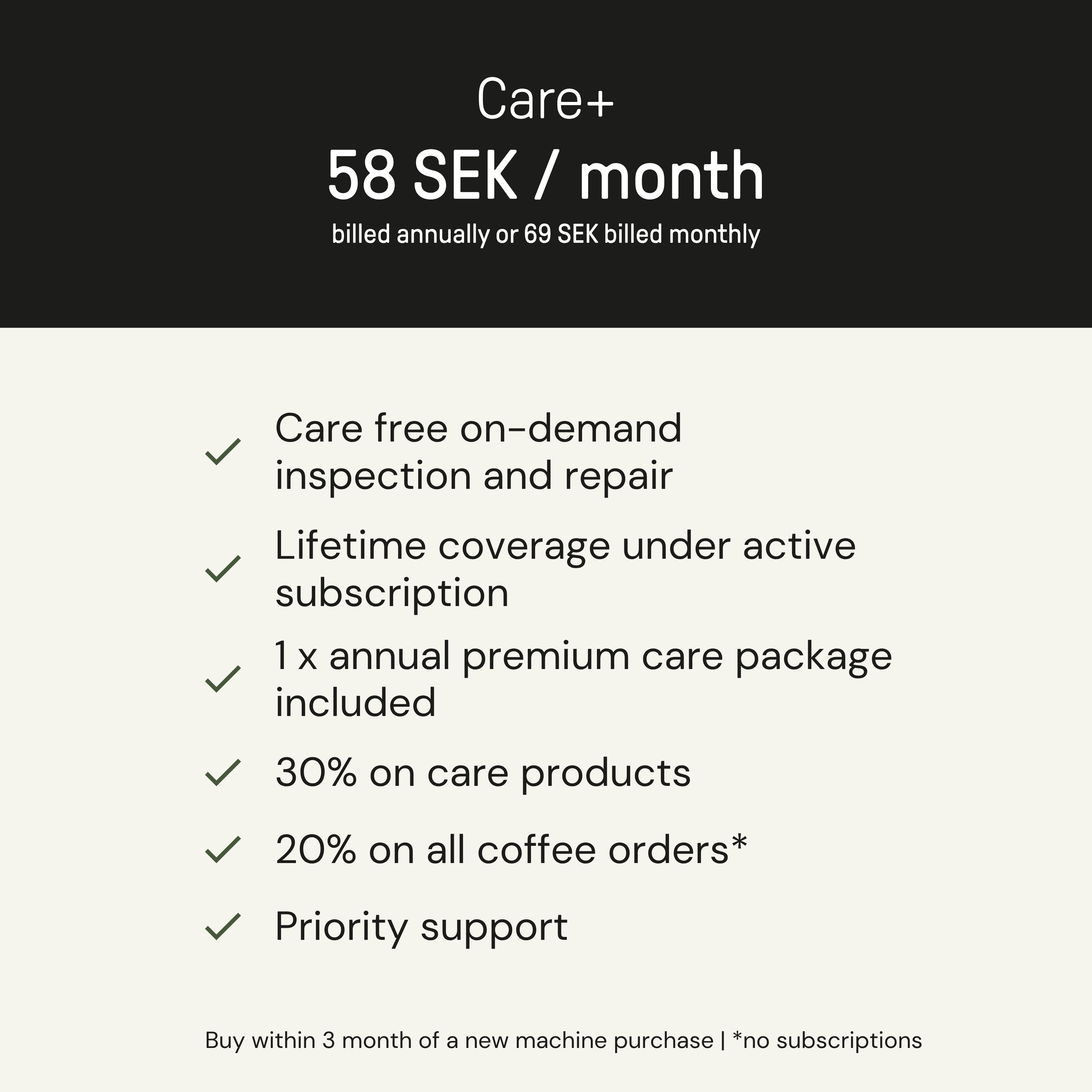 Sjöstrand Care+ COMING SOON image