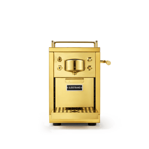 Front view of The Original 2.0 Brass capsule coffee machine