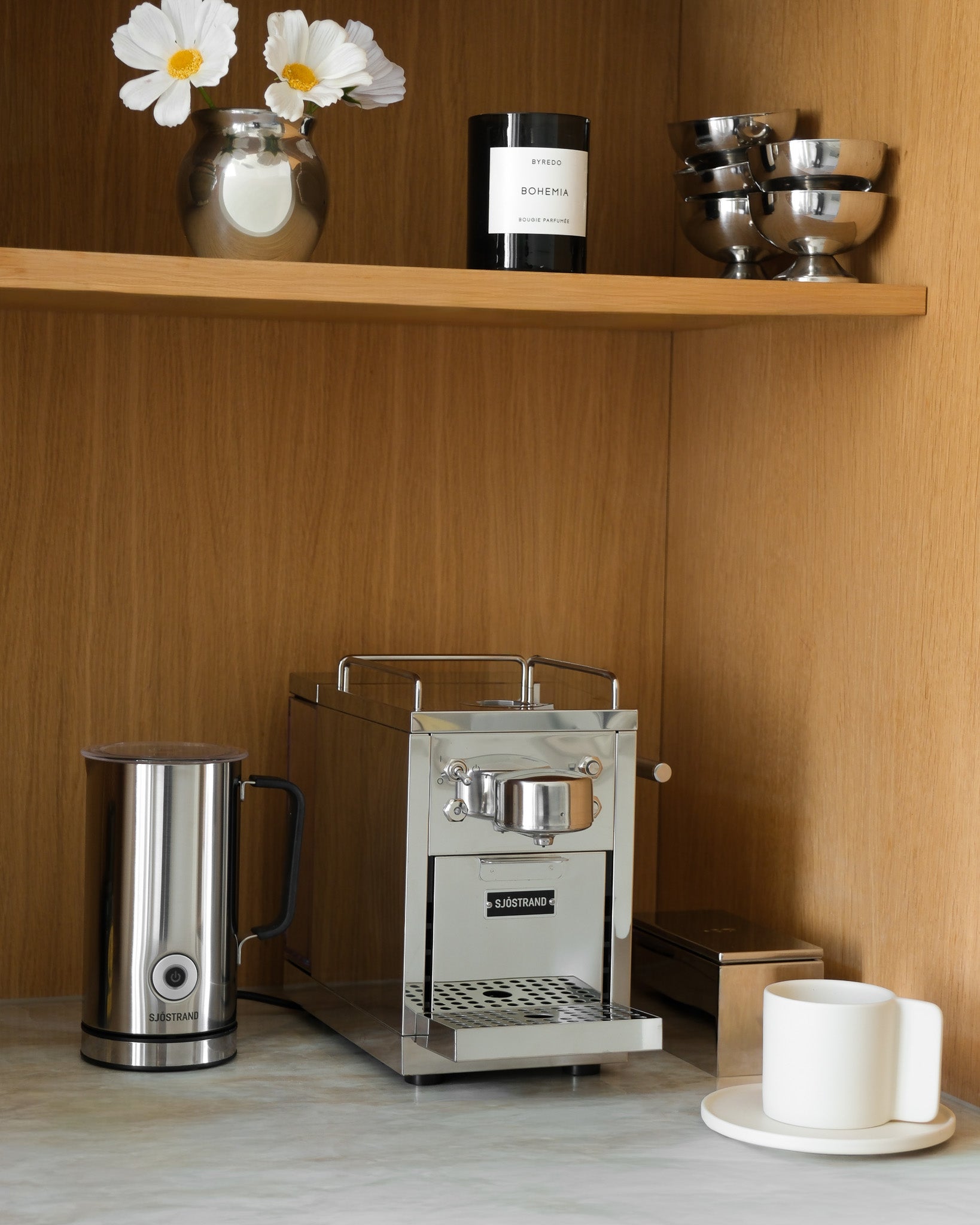 Original 2.0 & Milk Frother | Steel | Sjöstrand
