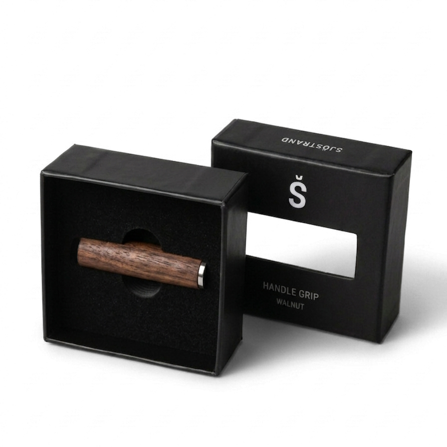 Handle grip 2 -Steel - Walnut image